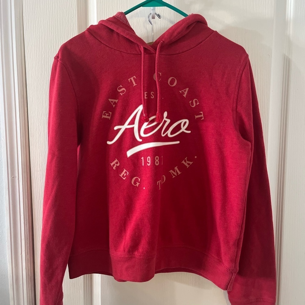 Aeropostale Red Hoodie Sweater‎